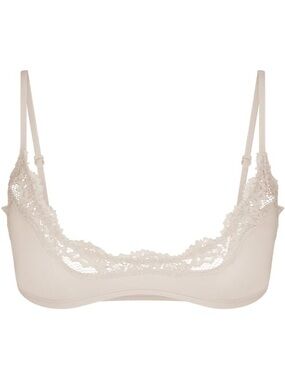 Skims Fits Everybody Lace Scoop Bralette Stone